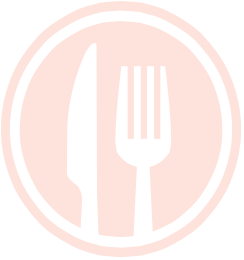 peachy knife and fork icon